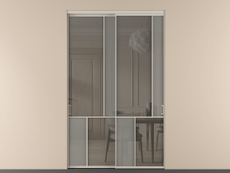 Перегородка Mosaic внутри проёма 2 створки