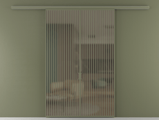 Перегородка Formato вдоль стены 2 створки