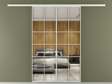 Перегородка Formato вдоль стены 2 створки