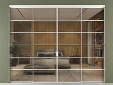 Перегородка Formato внутри проёма 4 створки