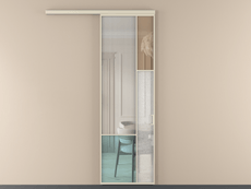 Перегородка Мозаик вдоль стены 1 створка