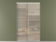 Перегородка Formato внутри проёма 2 створки