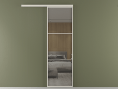 Перегородка Formato вдоль стены 1 створка