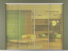 Перегородка Formato внутри проёма 4 створки