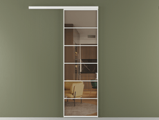 Перегородка Formato вдоль стены 1 створка