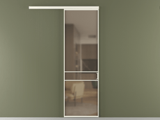 Перегородка Formato вдоль стены одностворчатая