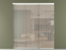 Перегородка Formato внутри проёма 3 створки с синхронным механизмом