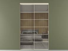 Перегородка Formato внутри проёма двустворчатая