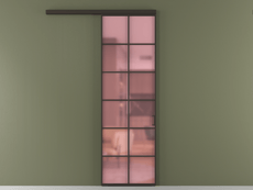 Перегородка Формато вдоль стены 1 створка