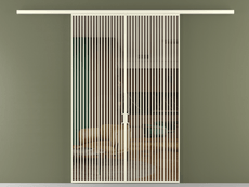 Перегородка Formato вдоль стены 2 створки