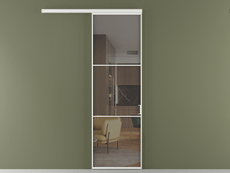 Перегородка Formato вдоль стены 1 створка