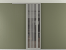 Перегородка Formato вдоль стены на потолок одностворчатая