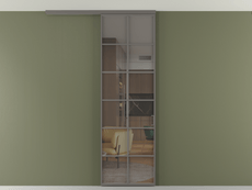 Перегородка Formato вдоль стены на потолок 1 створка