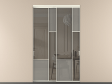 Перегородка Mosaic внутри проёма 2 створки