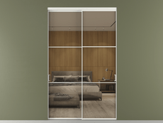 Перегородка Formato внутри проёма 2 створки