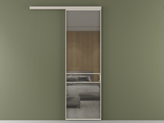 Перегородка Formato вдоль стены одностворчатая