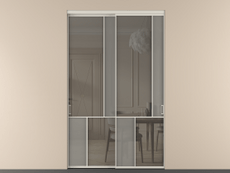 Перегородка Mosaic внутри проёма двустворчатая