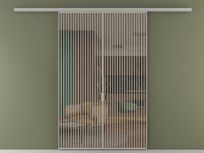 Перегородка Formato вдоль стены 2 створки