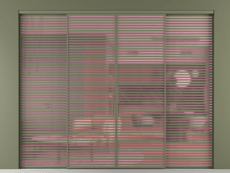 Перегородка Formato внутри проёма 4 створки