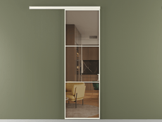 Перегородка Formato вдоль стены 1 створка