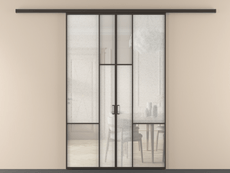 Перегородка Мозаик вдоль стены 2 створки