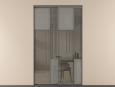 Перегородка Mosaic внутри проёма 2 створки