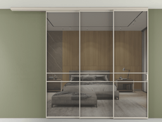 Перегородка Formato вдоль стены на потолок телескопик синхро 3