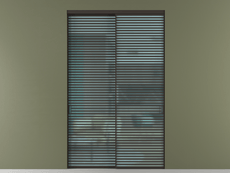 Перегородка Formato внутри проёма 2 створки