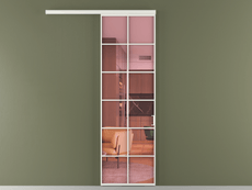 Перегородка Formato вдоль стены 1 створка