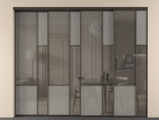 Перегородка Mosaic внутри проёма телескопик синхро 3