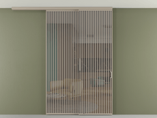 Перегородка Formato вдоль стены на потолок телескопик синхро 2