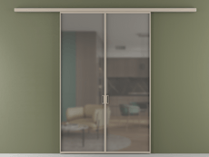 Перегородка Formato вдоль стены двустворчатая