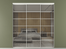 Перегородка Formato внутри проёма трёхстворчатая