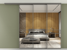 Перегородка Formato вдоль стены на потолок телескопик синхро 3