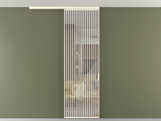 Перегородка Formato вдоль стены на потолок 1 створка