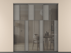 Перегородка Mosaic внутри проёма 3 створки