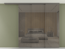 Перегородка Formato вдоль стены на потолок телескопик синхро 3