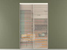 Перегородка Formato внутри проёма 2 створки