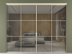 Перегородка Formato внутри проёма 4 створки