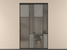 Перегородка Mosaic внутри проёма двустворчатая