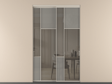 Перегородка Mosaic внутри проёма 2 створки