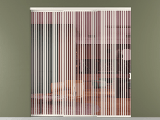 Перегородка Formato внутри проёма 3 створки с синхронным механизмом