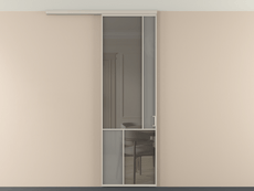 Перегородка Мозаик вдоль стены на потолок 1 створка