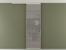 Перегородка Formato вдоль стены на потолок одностворчатая