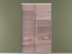 Перегородка Formato внутри проёма 2 створки