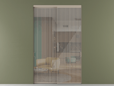 Перегородка Formato внутри проёма 2 створки