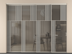 Перегородка Mosaic внутри проёма телескопик синхро 3