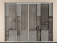 Перегородка Mosaic внутри проёма 4 створки