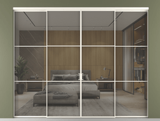 Перегородка Formato внутри проёма четырёхстворчатая