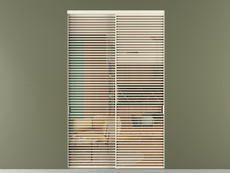 Перегородка Formato внутри проёма 2 створки